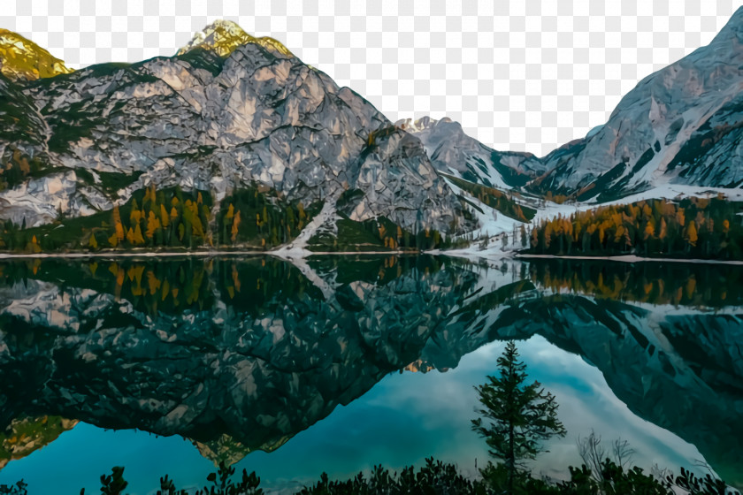 Glacial Lake Tarn Mountainous Landforms Natural Landscape Mountain Nature Range PNG