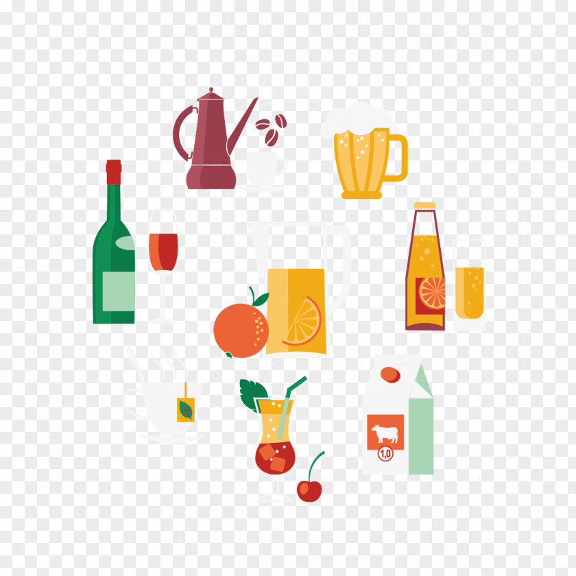 Vector Juice And Wine Cocktail Alcoholic Drink PNG