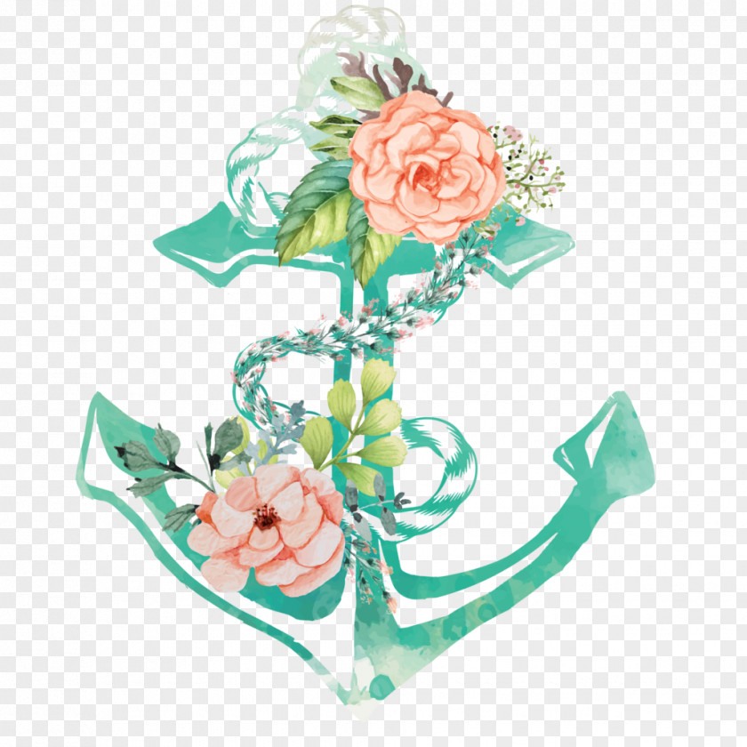 Anchor Flower Bouquet Floral Design Cut Flowers Garden Roses PNG