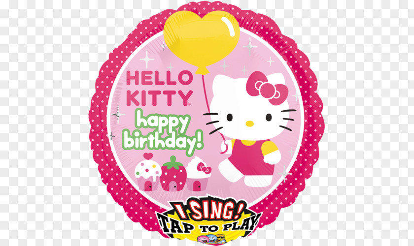 Balloon Mylar Birthday Hello Kitty Gift PNG