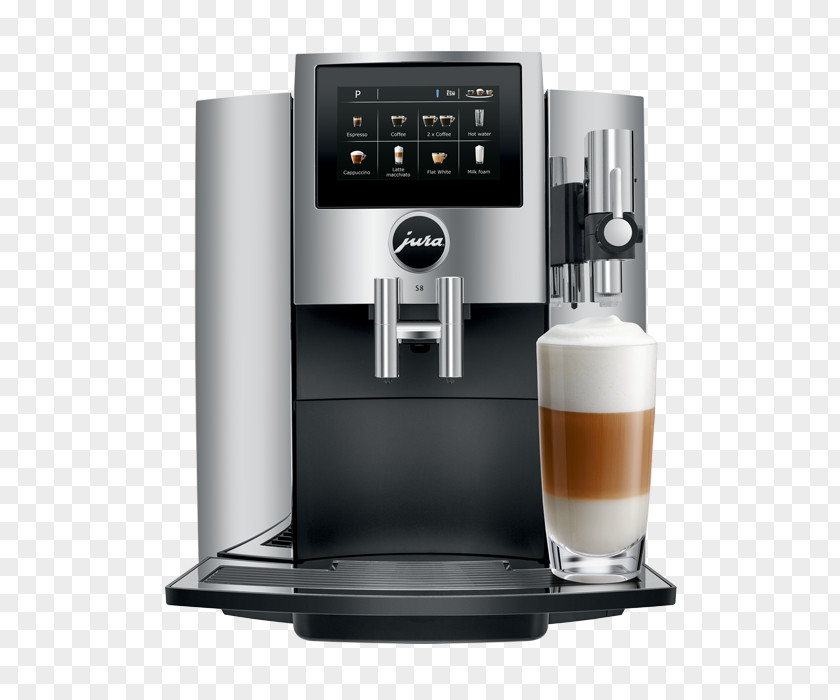 Coffee Machine Jura S8 Bean-to-Cup Espresso Cappuccino Elektroapparate PNG