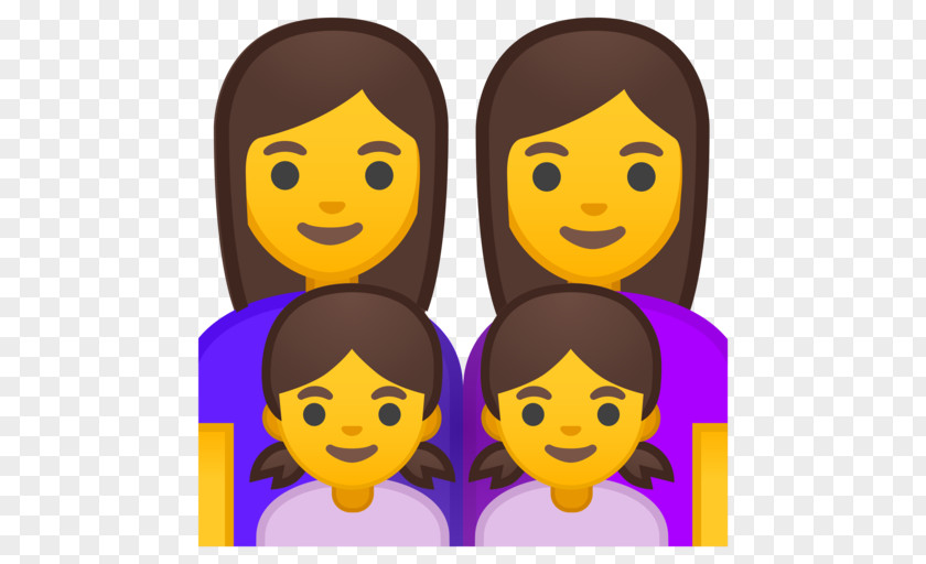 Emoji Smiley Family Woman PNG