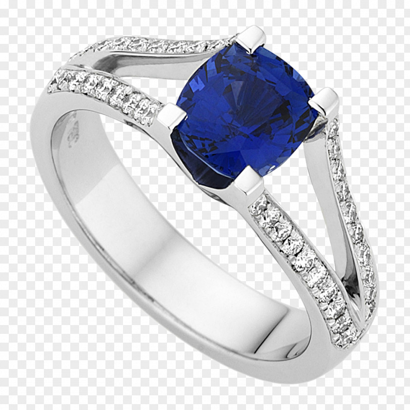 Sapphire Engagement Ring MDTdesign Diamond Jewellers Gold PNG