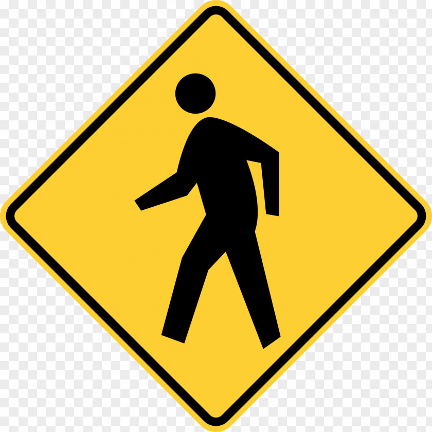 Traffic Light Pedestrian Crossing Sign Warning Manual On Uniform Control Devices PNG