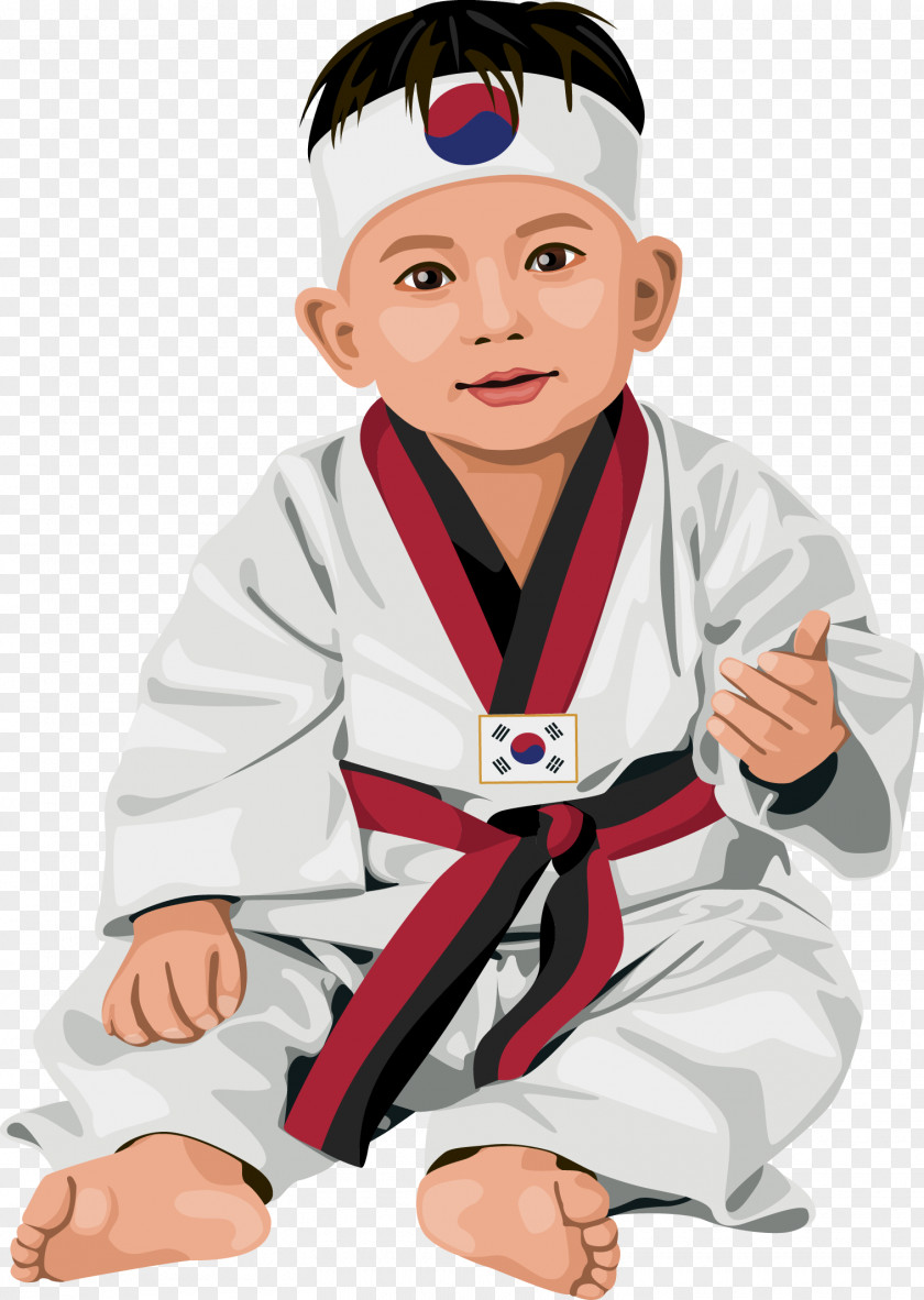 Vector Korean Children South Korea Illustration PNG