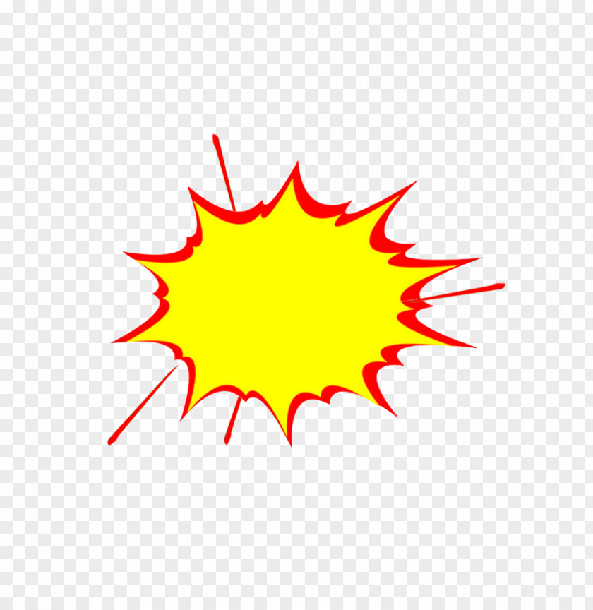 Cartoon Explosion Icon PNG
