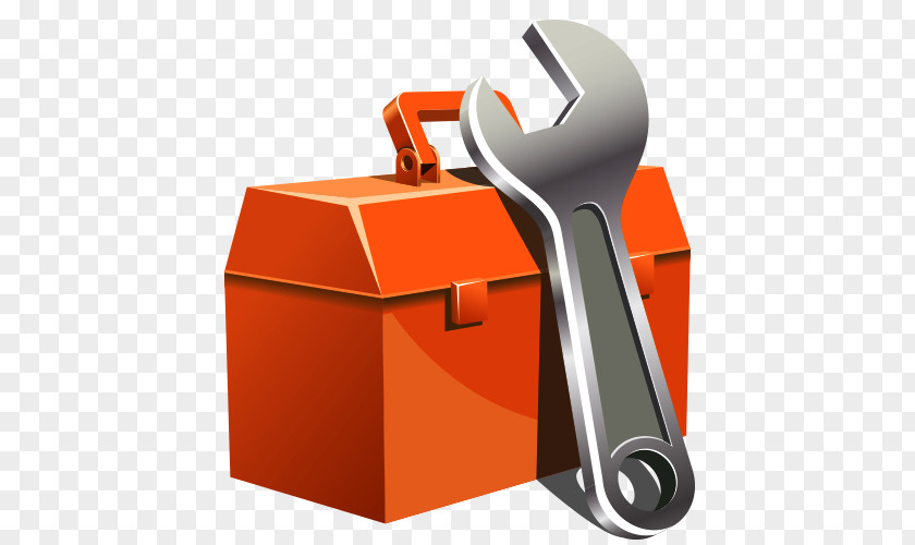 Cartoon Toolbox Wrench PNG