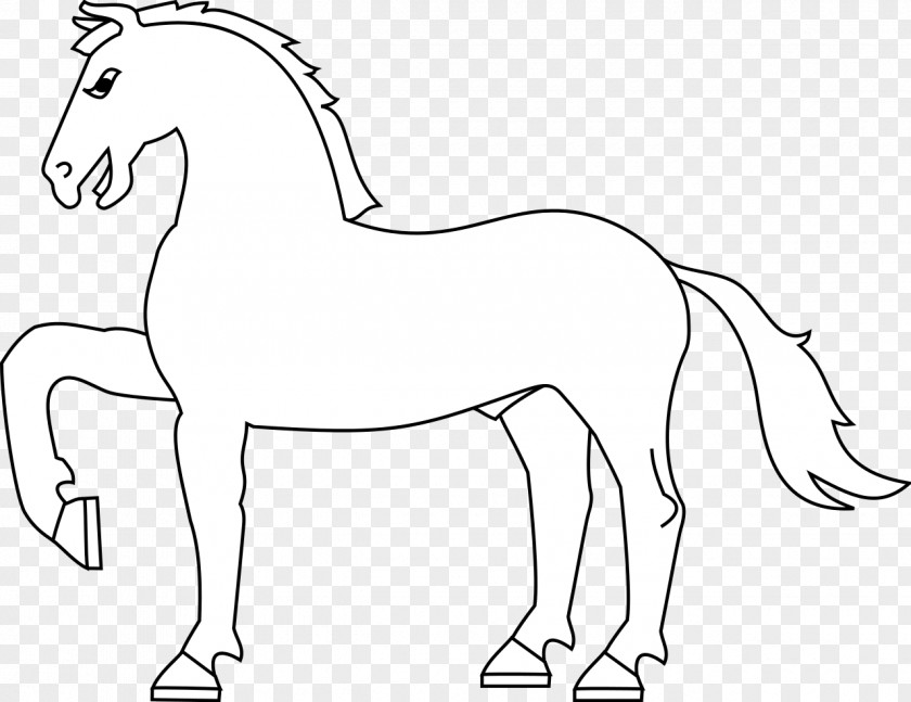 Horse Drawing Line Art CC0-lisenssi Clip PNG