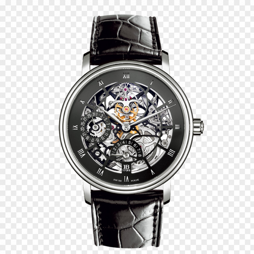 Blancpain Watches Hollow Male Table Black Watch Villeret Tourbillon Clock PNG