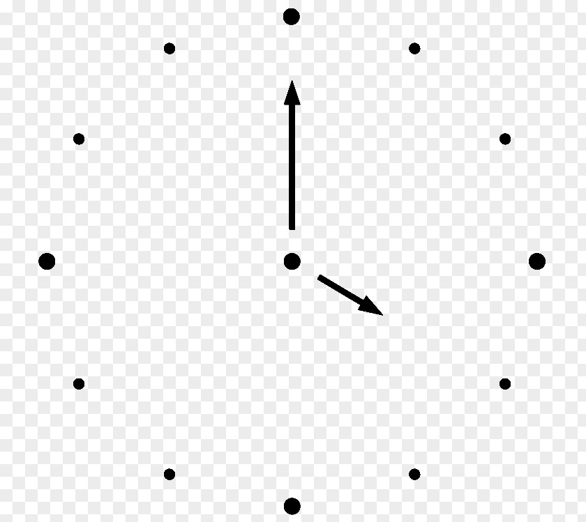 Clock Circle Triangle Pattern PNG