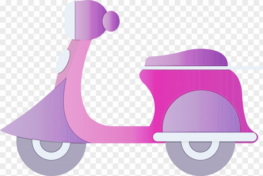 Pink Violet Purple Vehicle Kick Scooter PNG