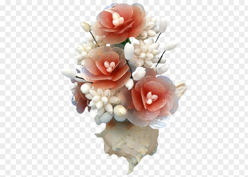 Seashell Flower Bouquet Floral Design Cut Flowers PNG