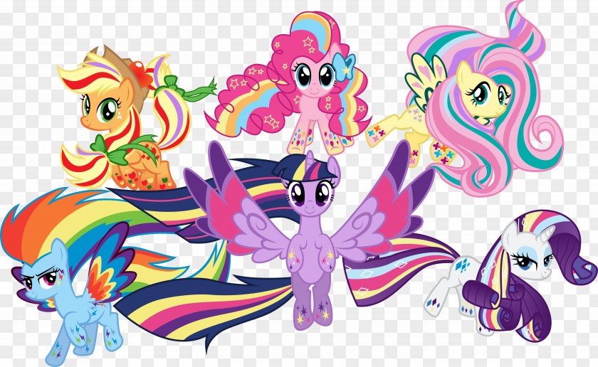 Friends Vector My Little Pony Twilight Sparkle Rarity Pinkie Pie PNG