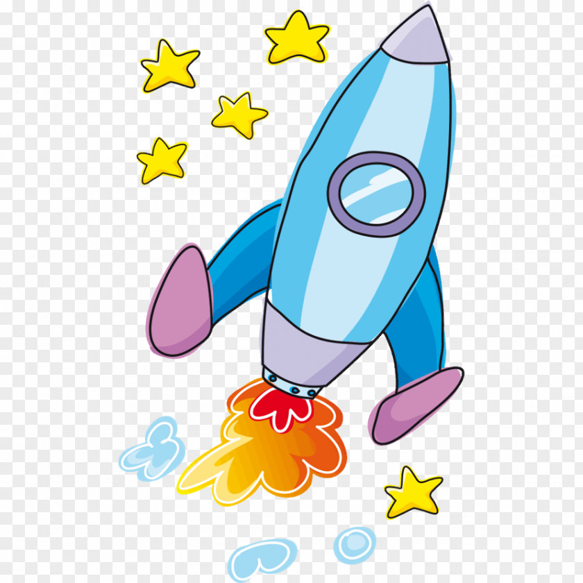 Rocket Sticker Cohete Espacial Child Clip Art PNG