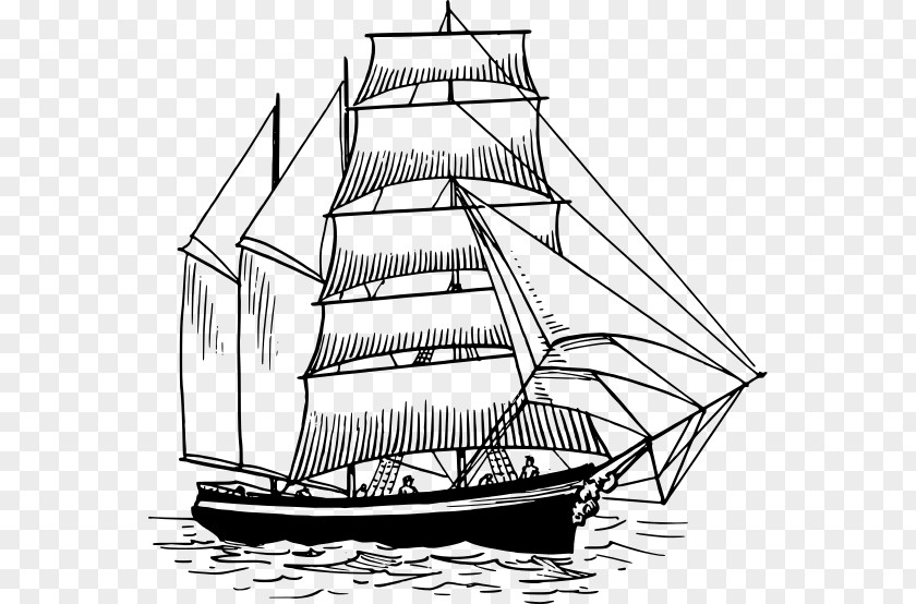 Ship Sailing Sailboat Clip Art PNG