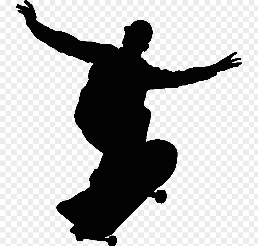Skateboard Skateboarding Silhouette Clip Art PNG