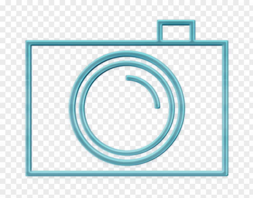 Symbol Aqua Camera Icon Outline Red PNG
