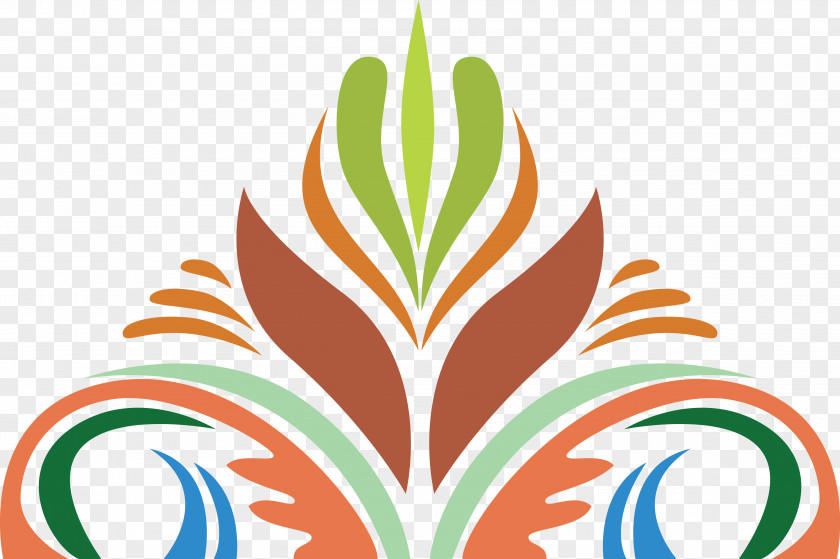 Indian Symbol Flower Pattern PNG
