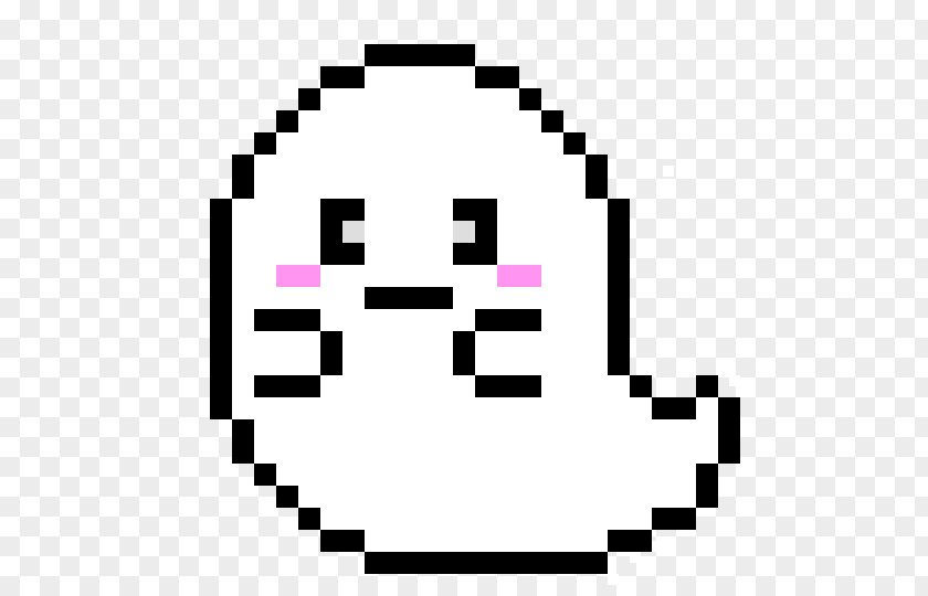 Pixel Art Ghost Drawing PNG