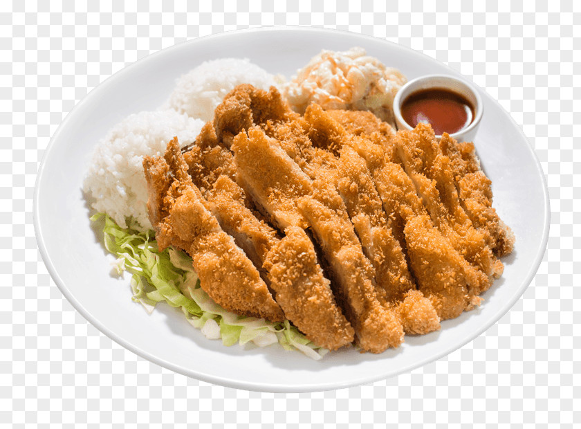 Rice Bowl Chicken Katsu Cuisine Of Hawaii Spam Musubi Barbecue Macaroni Salad PNG