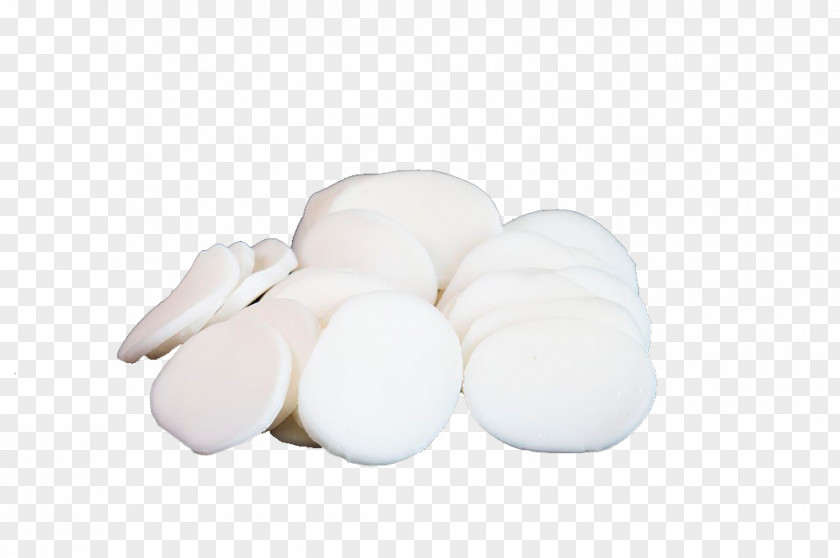 White Rice Cake Slices Material PNG