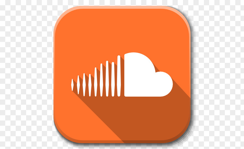 Apps Soundcloud Hand Finger Orange Line PNG