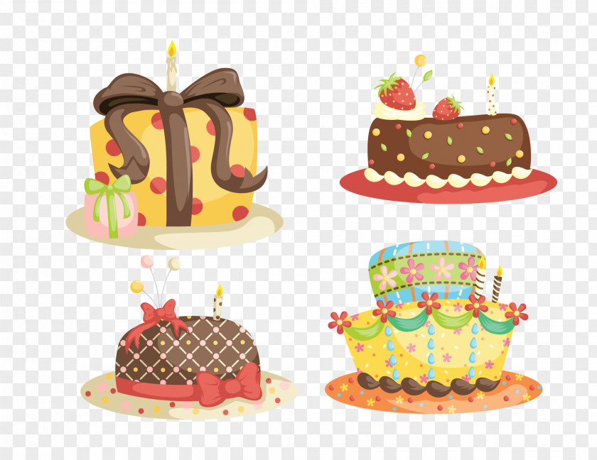 Decorating The Cake Chocolate Cupcake Vector Graphics Clip Art Illustration PNG