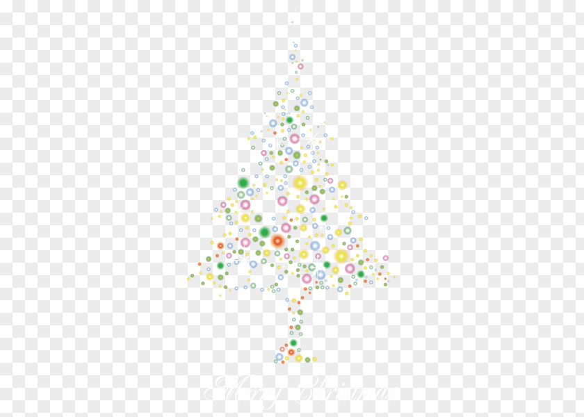 Fir Trees Illuminating Christmas Tree PNG