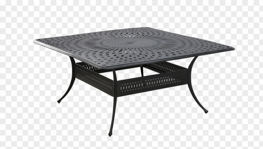 Outdoor Dining Table Bronze Furniture Aluminium Garden PNG