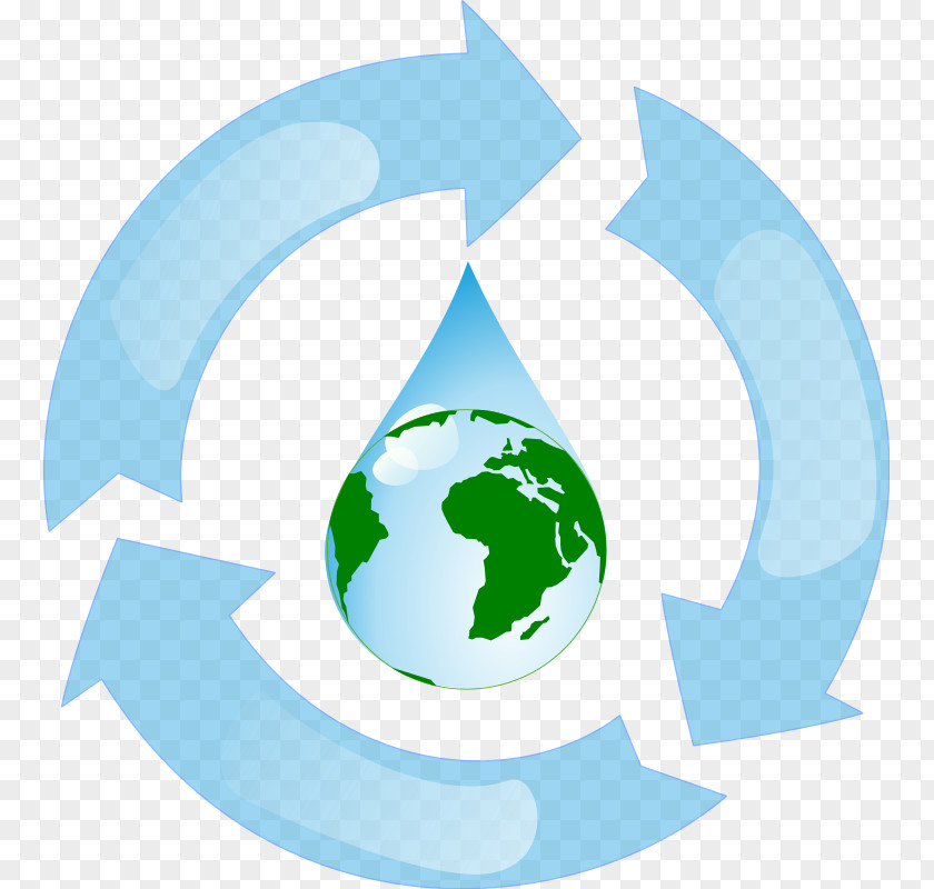 Save Water Cliparts Reclaimed Recycling Symbol Greywater Clip Art PNG