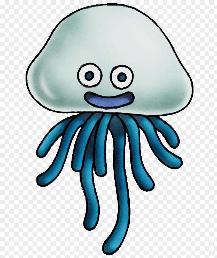 Cnidaria Octopus Cartoon Jellyfish Head PNG
