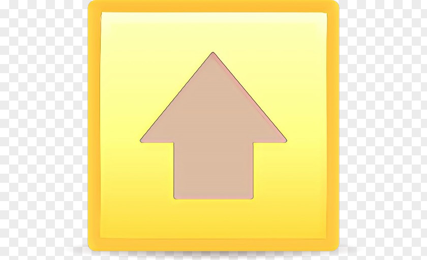 Yellow Triangle Square PNG