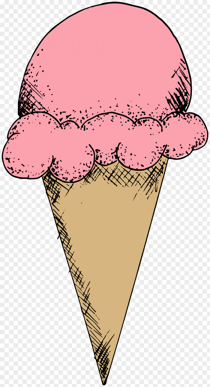 Nose Ice Cream Cones Cartoon Pink M PNG