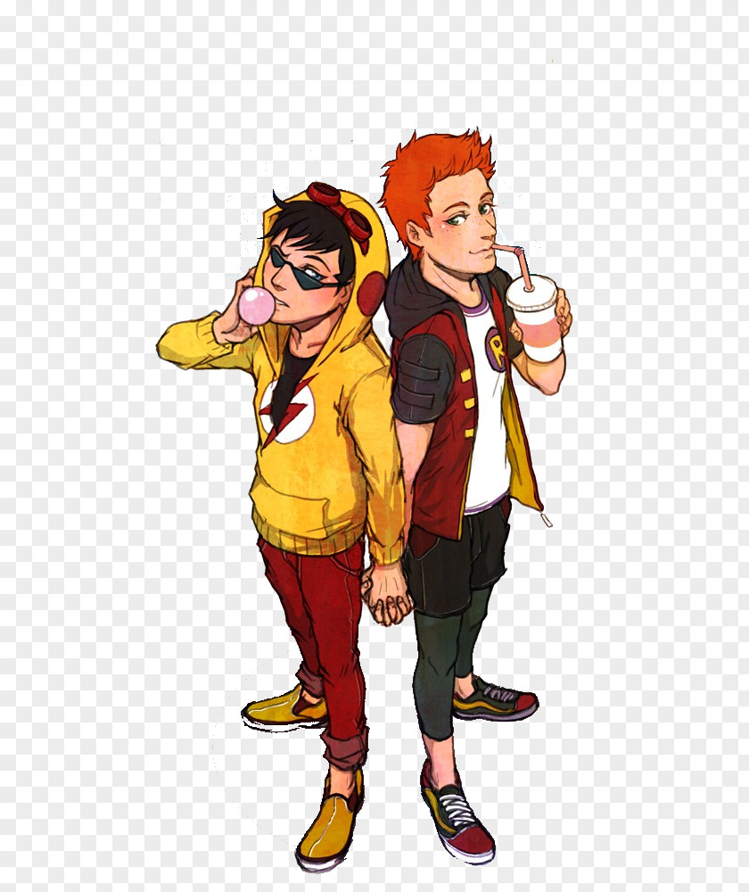 Robin Wally West Dick Grayson Flash Young Justice PNG