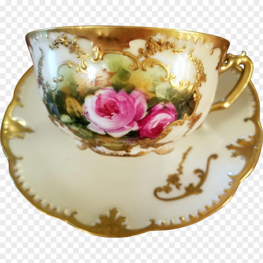 Tea Coffee Cup Saucer Porcelain Teacup PNG