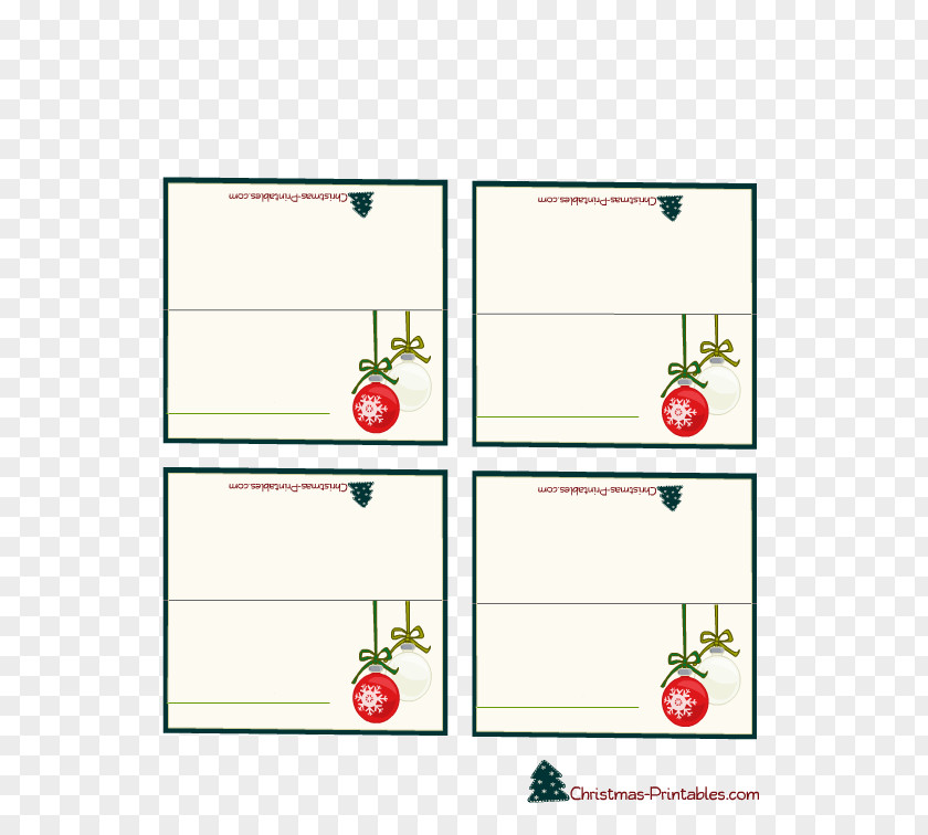 Christmas Cards Gift Place Clip Art PNG