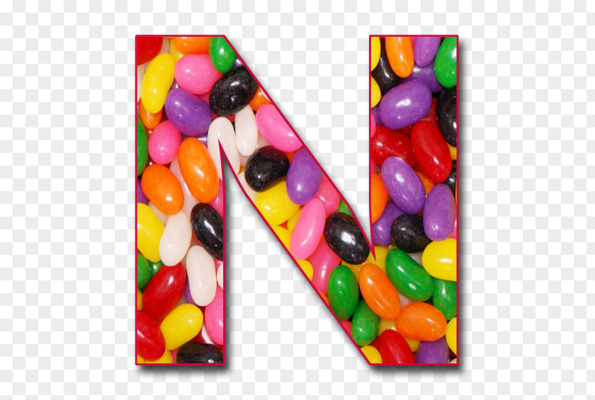 N Letter Jelly Bean Case Gelatin Dessert Alphabet PNG
