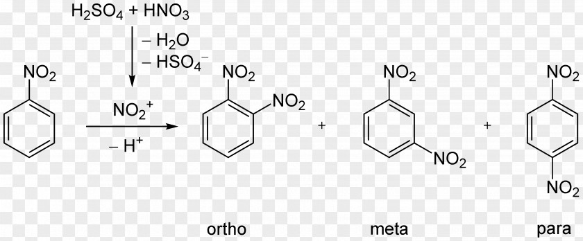 Nitration Electrophilic Aromatic Substitution Reaction Benzene PNG aromatic substitution reaction Benzene, others clipart PNG