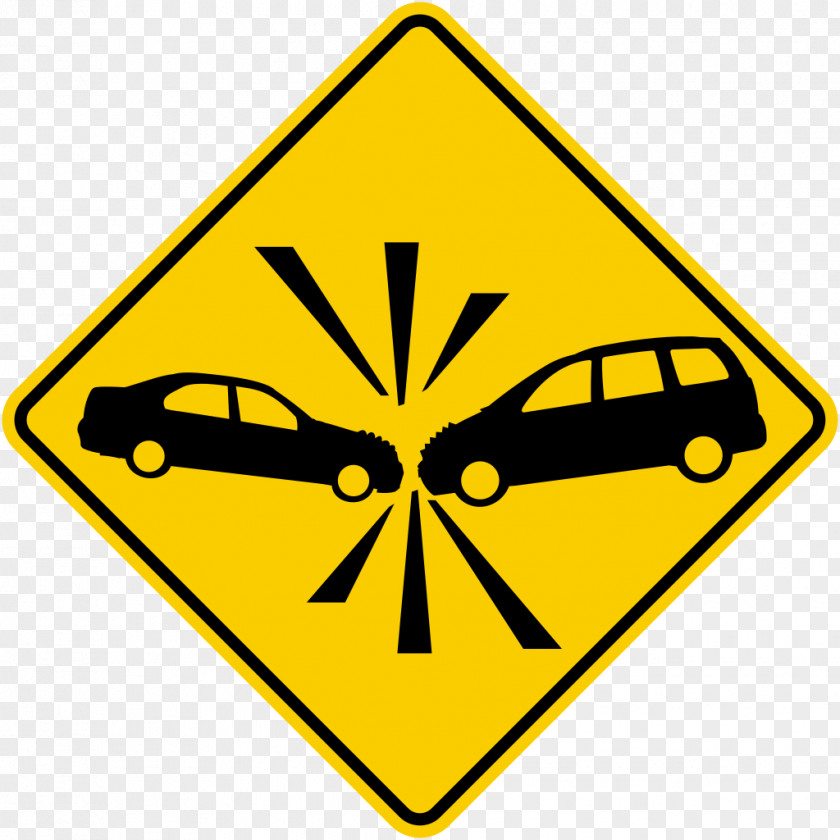 Traffic Signs Car Warning Sign Accident Collision Senyal PNG