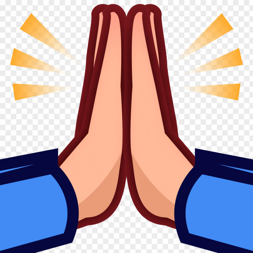 Hand Emoji Praying Hands Prayer High Five Emoticon PNG