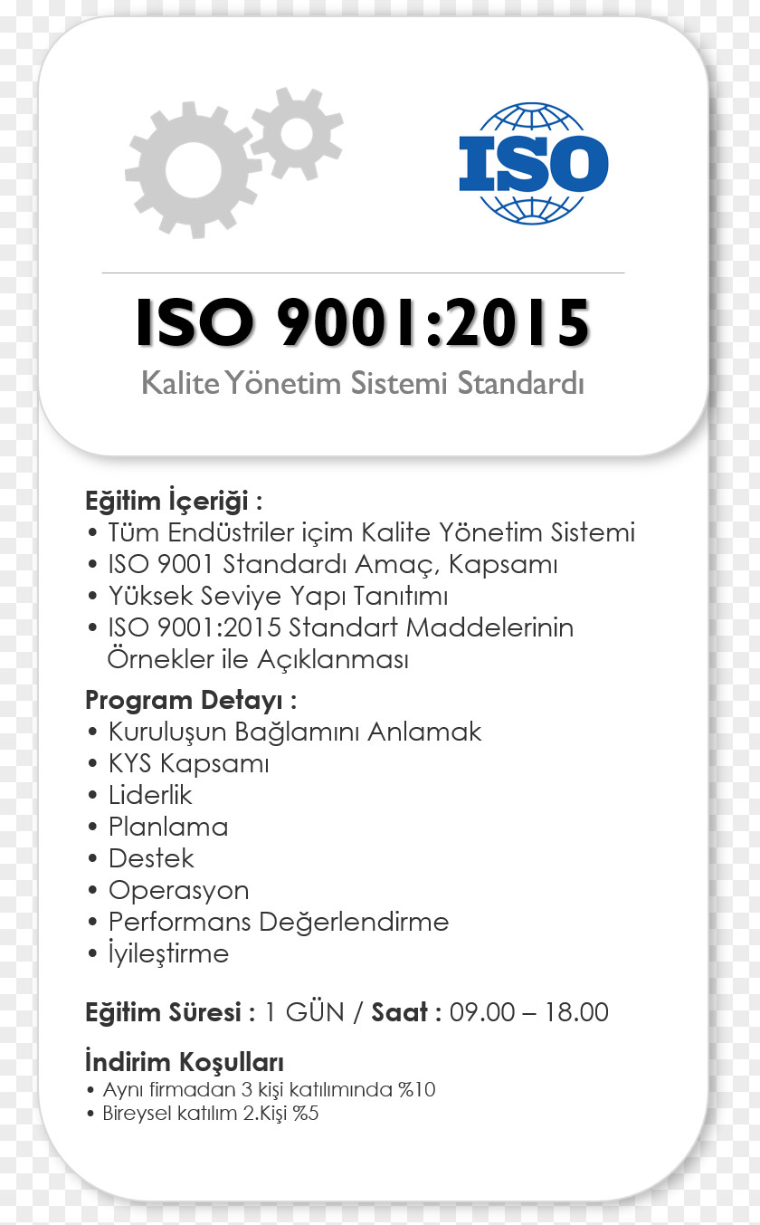 Iso 9001 ISO 9000 9001:2015 Quality Management International Organization For Standardization PNG
