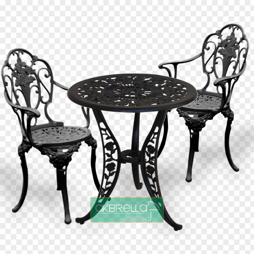 Table Chair Cast Iron Aluminium PNG