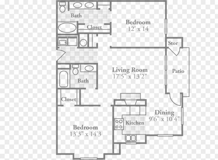 Apartment Floor Plan Varia At Oakrest Apartments House Renting PNG
