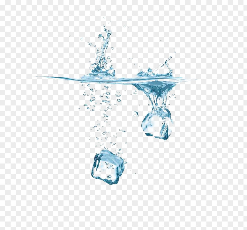 Drop Ice Cubes Cube PNG