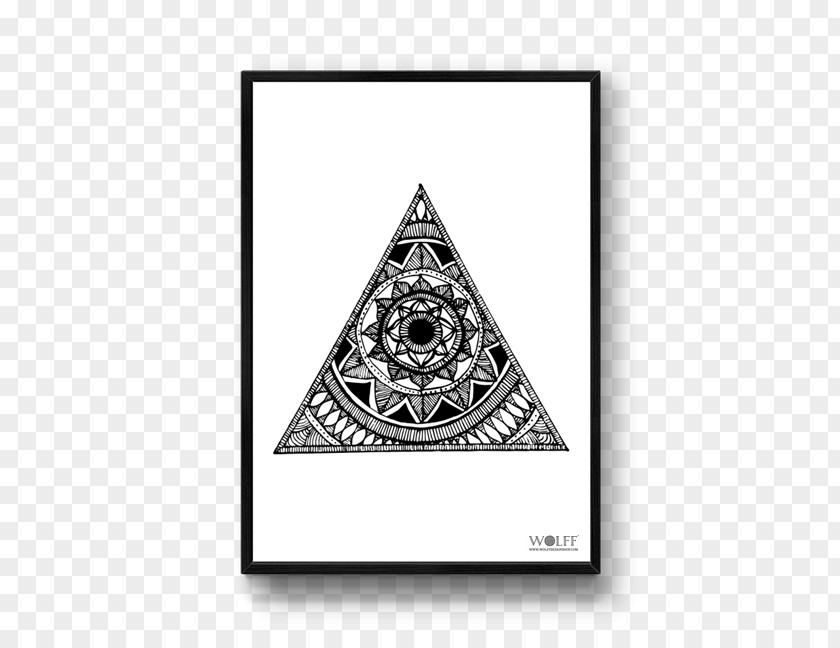 Triangle Poster WOLFF DESIGNS Mandala Designs PNG