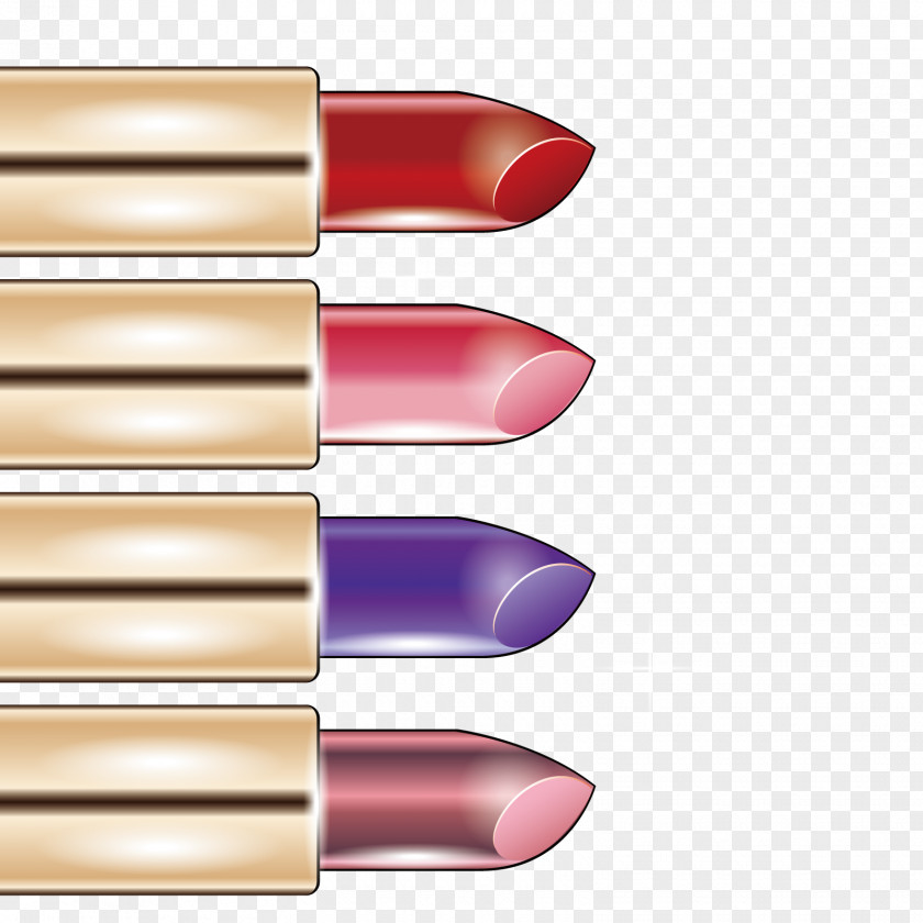 Vector Multicolor Lipstick PNG
