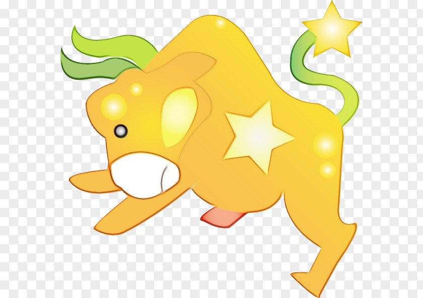 Cartoon Fruit Yellow Material Line Fish Animal PNG