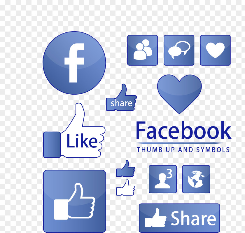 Chart _ Social Information On Facebook,Thumbs,blue,Editable Vector Facebook Like Button Symbol Icon PNG