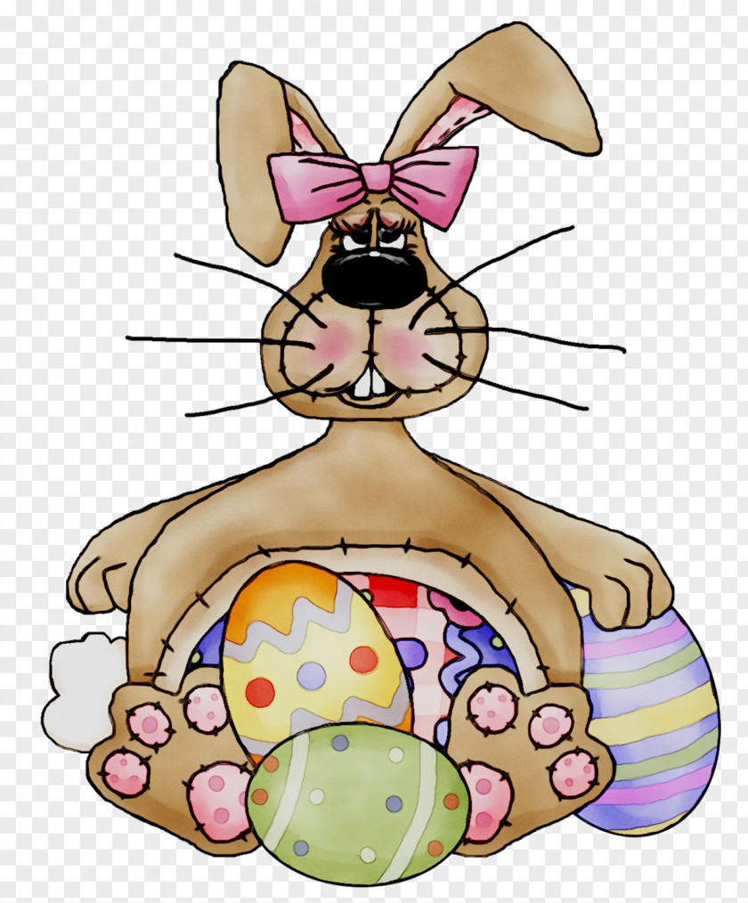 Easter Bunny Egg Illustration Clip Art PNG