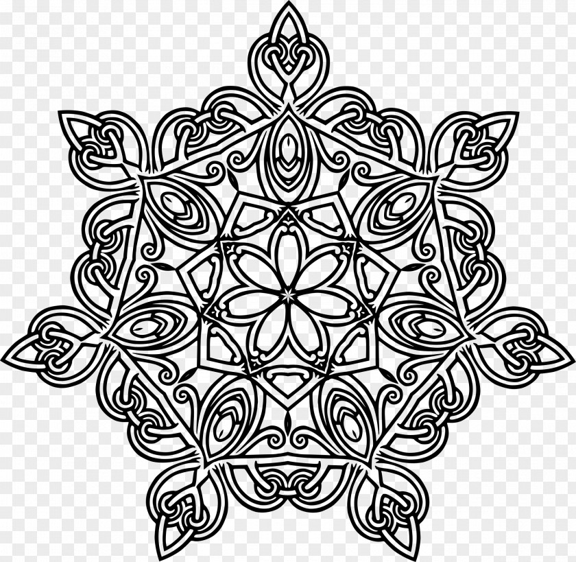 Pattern Vector Floral Design Geometry Flower Coloring Book PNG